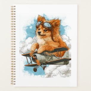 Pilot Pomeranian � Flying Ace Dog Planner