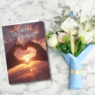 Pilot Retirement Aeroplane Love Sign Aviation  Card