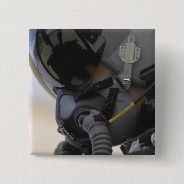 Pilot sits in his A-10 Thunderbolt II 15 Cm Square Badge (Front)