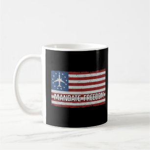 Pilot Usa Flag No Mandates Medical Tyranny Mandate Coffee Mug