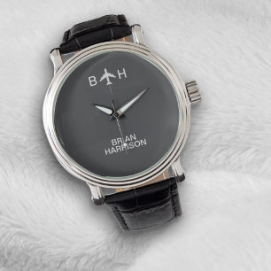 Pilot Watch Modern Aeroplane Monogram Grey