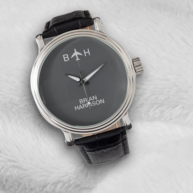 Pilot Watch Modern Aeroplane Monogram Grey (Creator Uploaded)