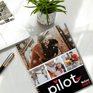 Pilot Wife Typography & Aeroplane,Minimalist Photo Planner