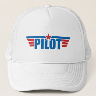 Pilot Wings Badge - Aviation Trucker Hat