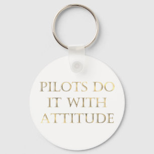 Pilots Attitude Key Ring
