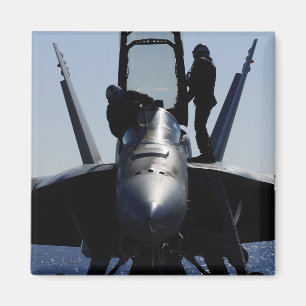 Pilots conducts a pre-flight inspection magnet