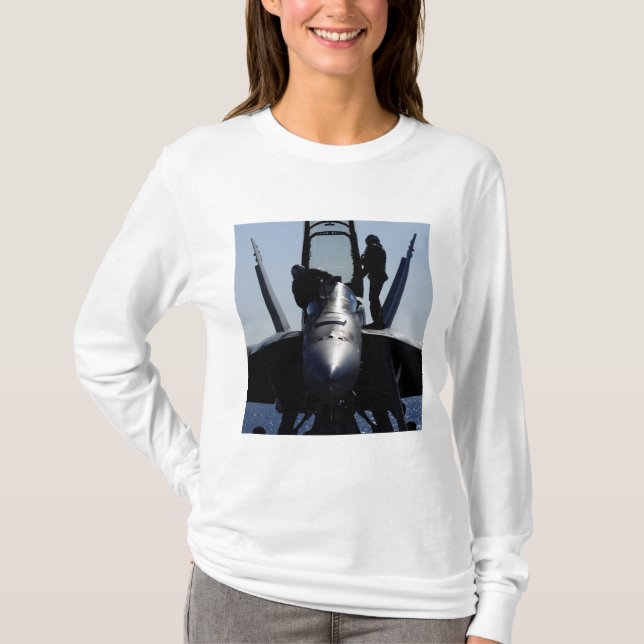 Pilots conducts a pre-flight inspection T-Shirt (Front)