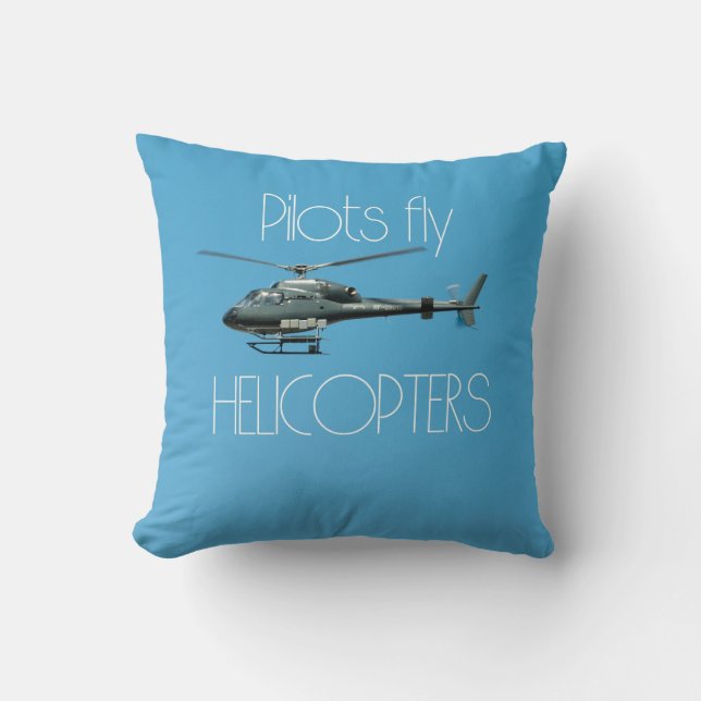 Pilots fly helicopters cushion (Front)