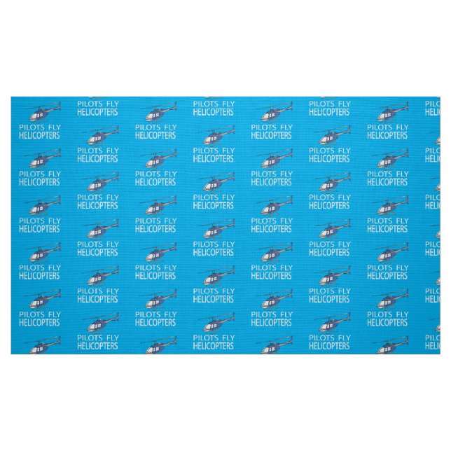 Pilots fly helicopters fabric (Fat Quarter)