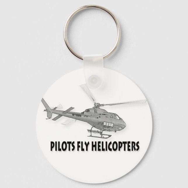 Pilots fly helicopters key ring (Front)