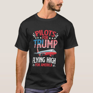 Pilots For Trump President Flight Plane Pilot Elec T-Shirt