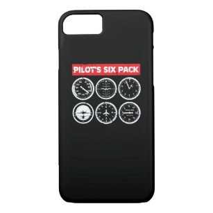 Pilot's Six Pack Flight Instruments Aviation Case-Mate iPhone Case