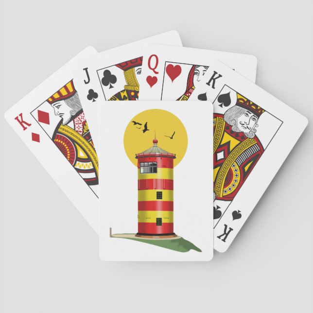 Pilsum Lighthouse Germany Playing Cards (Back)