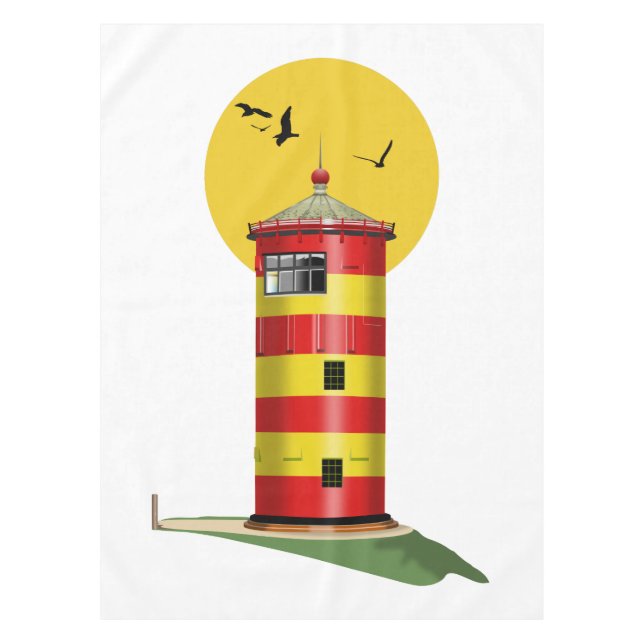 Pilsum Lighthouse Germany Tablecloth (Front)