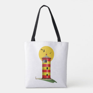 Pilsum Lighthouse Germany Tote Bag