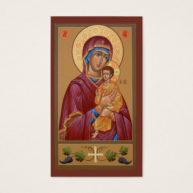 Pimen Mother of God Mini-Prayer Card (Front)