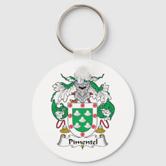 Pimentel Family Crest Key Ring