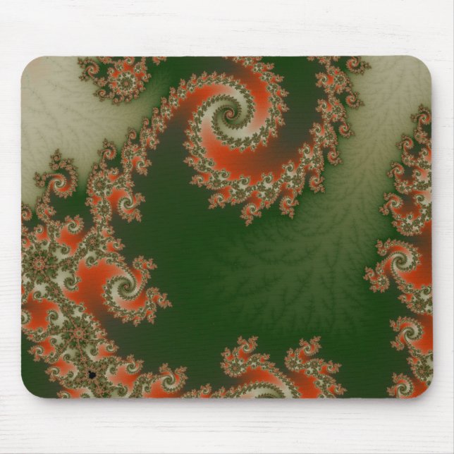 Pimento Olive Double Spiral Mousepad (Front)