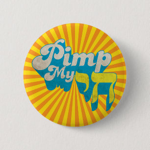Pimp My CHAI - Funny stylish retro remake 6 Cm Round Badge