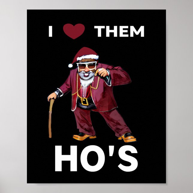 Pimp Santa Poster (Front)