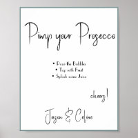 Pimp your Prosecco Wedding Sign