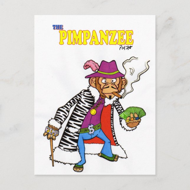 Pimpanzee large postcard (Front)