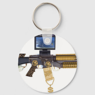 pimped out M-16 Key Ring