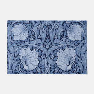 Pimpernel Blue Monotone, William Morris Doormat