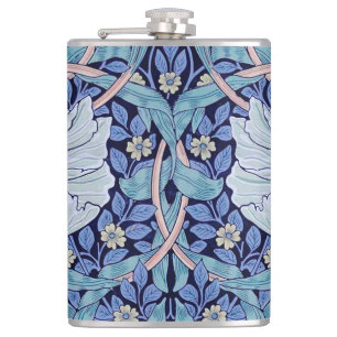 Pimpernel Blue, William Morris Hip Flask