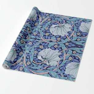 Pimpernel Blue, William Morris Wrapping Paper
