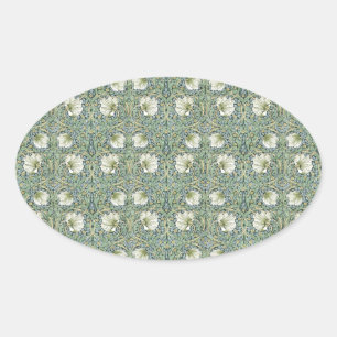 Pimpernel by William Morris Oval Sticker