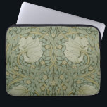 Pimpernel by William Morris Vintage Floral Textile Laptop Sleeve<br><div class="desc">Pimpernel (1876) by William Morris is a vintage Victorian Era fine art Pre-Raphaelite textile pattern. A beautiful floral design in pale greens with a scrolling and curving decorative ornate leaf pattern. Originally created as wallpaper. Pimpernel flowers from the garden with leaves swirling around in an intricate pattern.</div>