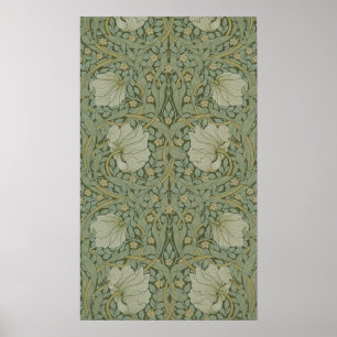 Pimpernel by William Morris Vintage Floral Textile Poster