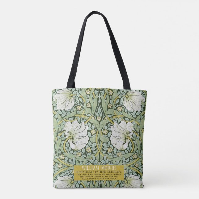 Pimpernel Design by William Morris Tote Bag (Back)