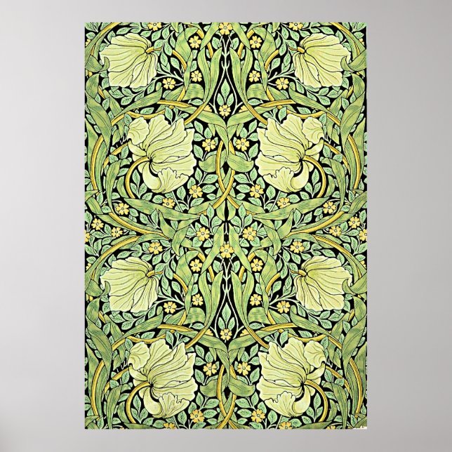 Pimpernel (green) by William Morris, Poster (Front)