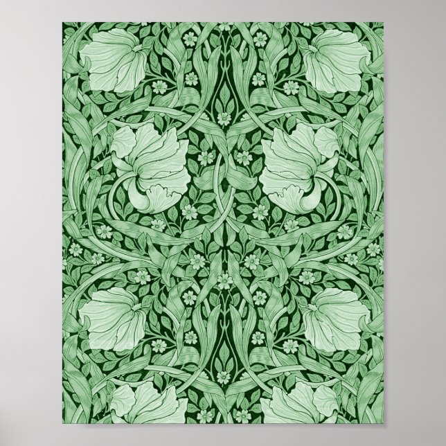 Pimpernel Green, William Morris Poster (Front)