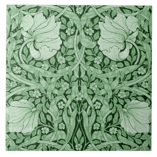 Pimpernel Green, William Morris Tile