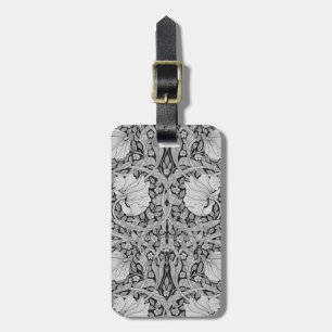 Pimpernel Grey Monotone, William Morris Luggage Tag