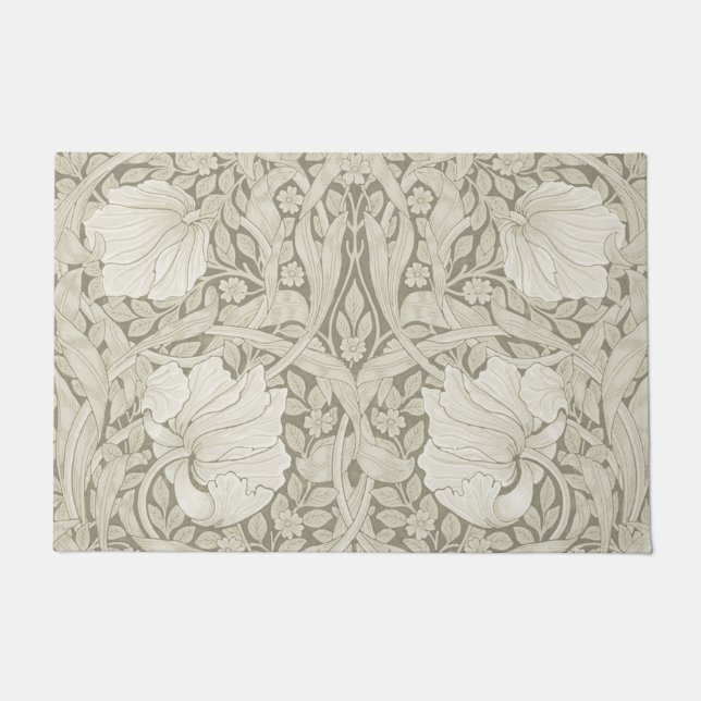 Pimpernel Ivory, William Morris Doormat (Front)