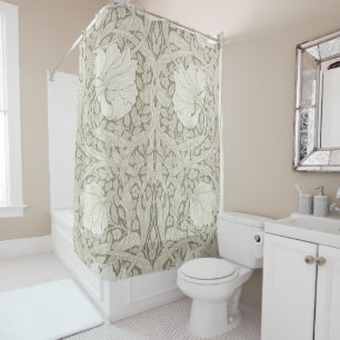Pimpernel Ivory, William Morris Shower Curtain