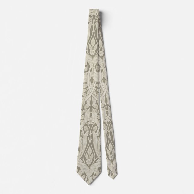 Pimpernel Ivory, William Morris Tie (Front)