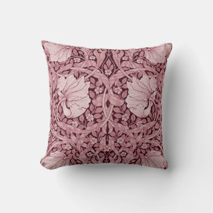 Pimpernel Maroon, William Morris Cushion
