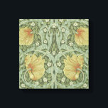 Pimpernel Pattern (by William Morris) Canvas Print<br><div class="desc">This design features a print of a wallpaper design created by the British artist William Morris (1834–1896), who is associated with the Arts and Crafts Movement. It is a floral pattern with winding green leaves intertwining around chrysanthemum, jasmine and pimpernel flowers. There are willow branches between the flowers too. The...</div>