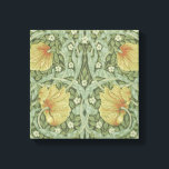 Pimpernel Pattern (by William Morris) Canvas Print<br><div class="desc">This design features a print of a wallpaper design created by the British artist William Morris (1834–1896), who is associated with the Arts and Crafts Movement. It is a floral pattern with winding green leaves intertwining around chrysanthemum, jasmine and pimpernel flowers. There are willow branches between the flowers too. The...</div>