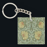 Pimpernel Pattern (by William Morris) Key Ring<br><div class="desc">This design features a print of a wallpaper design created by the British artist William Morris (1834–1896), who is associated with the Arts and Crafts Movement. It is a floral pattern with winding green leaves intertwining around chrysanthemum, jasmine and pimpernel flowers. There are willow branches between the flowers too. The...</div>