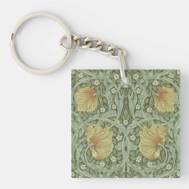 Pimpernel Pattern (by William Morris) Key Ring (Front)