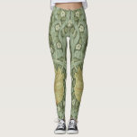 Pimpernel Pattern (by William Morris) Leggings<br><div class="desc">This design features a print of a wallpaper design created by the British artist William Morris (1834–1896), who is associated with the Arts and Crafts Movement. It is a floral pattern with winding green leaves intertwining around chrysanthemum, jasmine and pimpernel flowers. There are willow branches between the flowers too. The...</div>