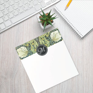 Pimpernel Pattern Monogram William Morris Notepad