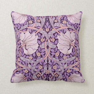 Pimpernel Purple, William Morris Cushion