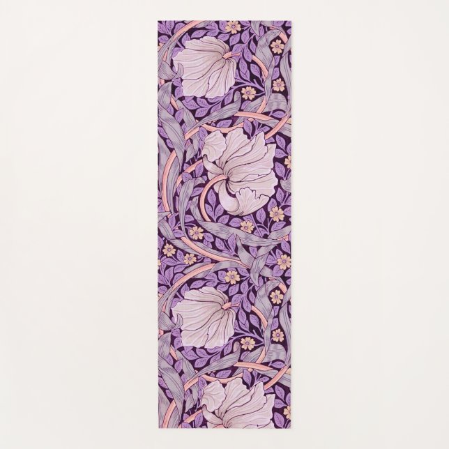 Pimpernel Purple, William Morris Yoga Mat (Front)